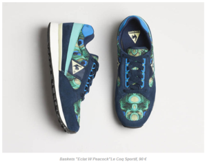 Baskets "Eclat W Peacock"Le Coq Sportif, 90 €