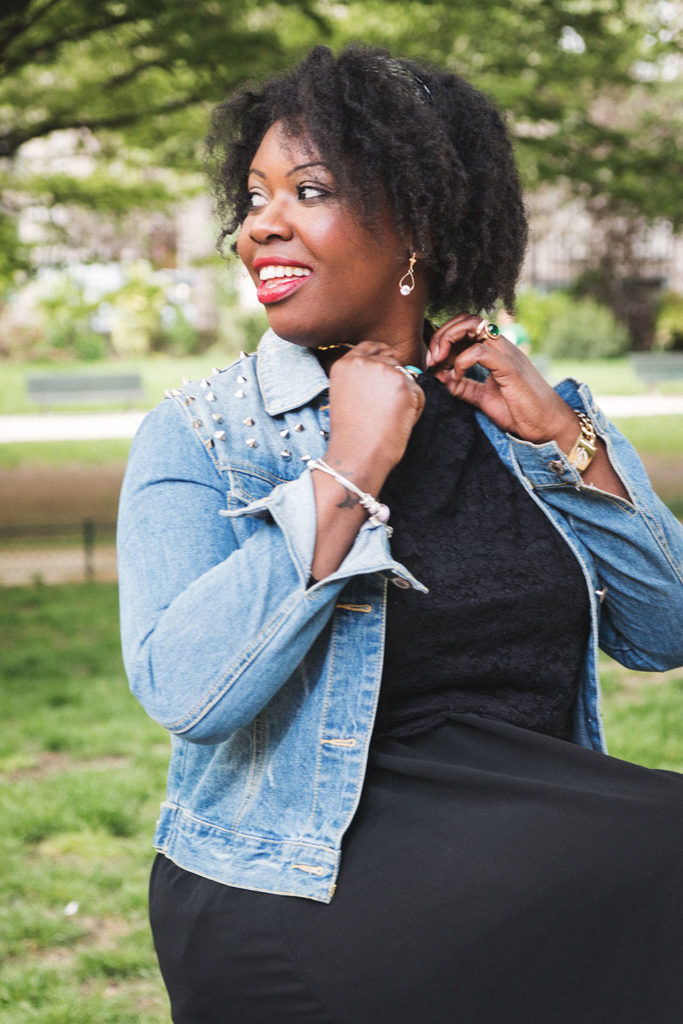 Let's talk about Turquoise Converse and spiked denim jacket